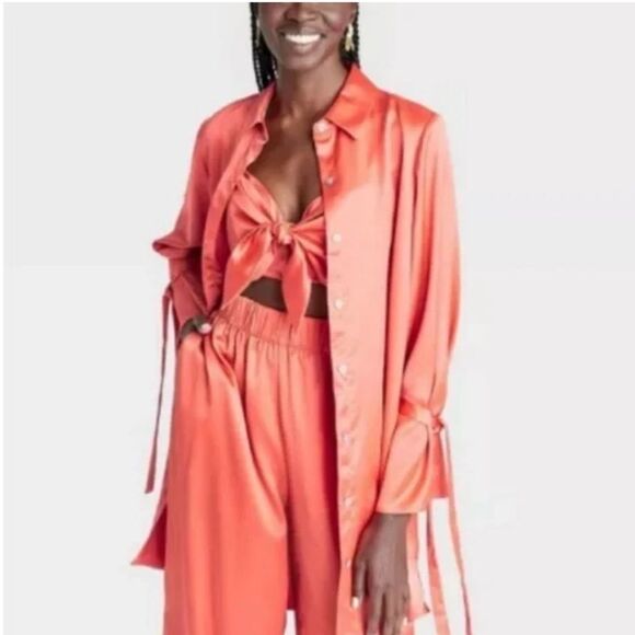 NWT Black History Month Sammy B for Target Orange Tie Front Bustier Small - Picture 4 of 4